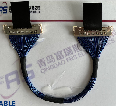 Awg40 LVDSワイヤー馬具210mm LCD 40のピン コネクタのマイクロの同軸ケーブルアセンブリ