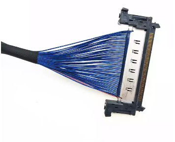 AWG44 0.5mmのマイクロの同軸ケーブルアセンブリ、170mm LVDSのケーブル会議