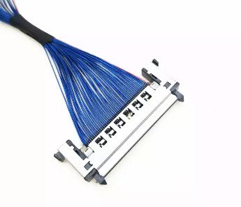 AWG44 0.5mmのマイクロの同軸ケーブルアセンブリ、170mm LVDSのケーブル会議